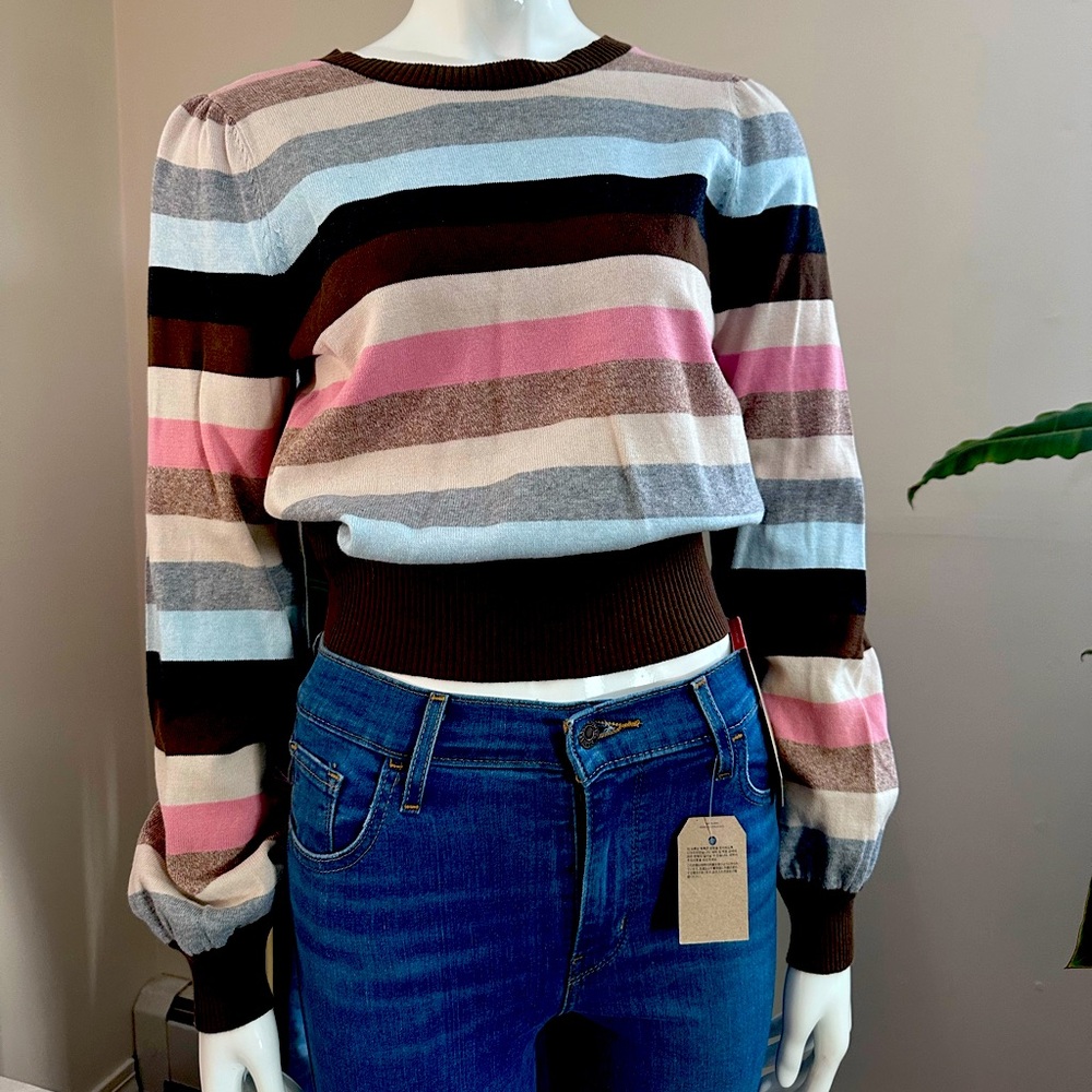 Woman’s Michael Stars Striped Sweater Sweater Size Small